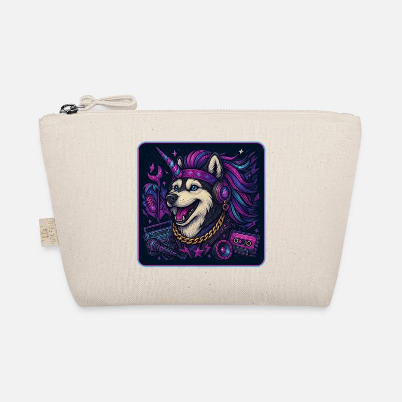 Husky Einhorn Party Bio-Täschchen