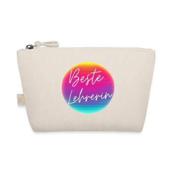 Meilleur professeur ! Cercle néon personnalisable - Trousse biologique - nature - Devant