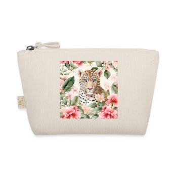 Léopard floral aquarelle - Trousse biologique - nature - Devant