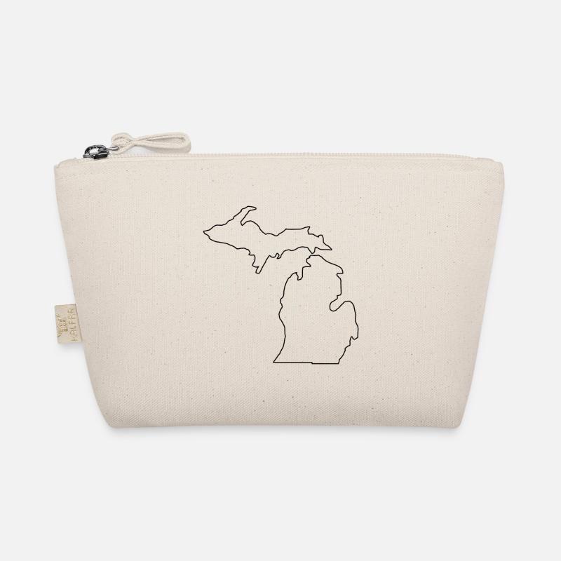 Michigan map Organic Pouch