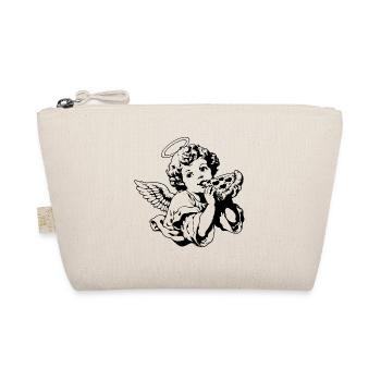 Pizza Angel – Cherub with pizza slice - Organic Pouch - nature - Front