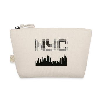 New York Pixel Skyline - Bio-Täschchen - Natur - Vorne
