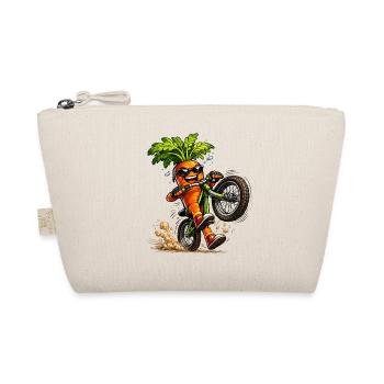 Cool carrot on the bike - Organic Pouch - nature - Front