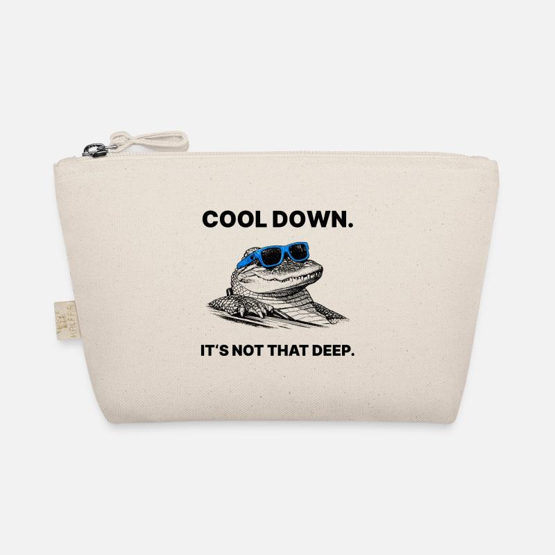 Cool Down – It's Not That Deep Crocodile Halftone Organic Pouch
