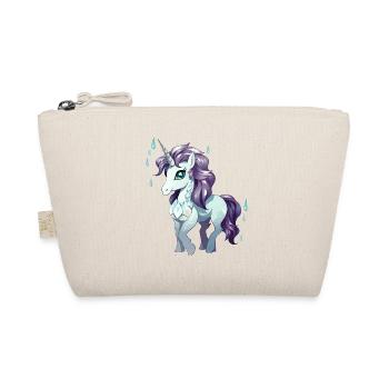 Einhorn Kristallregen - Bio-Täschchen - Natur - Vorne