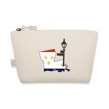 New Orleans Cool Map USA Mardi Gras - Organic Pouch - nature - Front