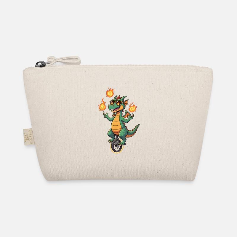 Feuerbläser auf Einrad Bio-Täschchen