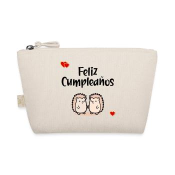 Happy birthday - Organic Pouch - nature - Front