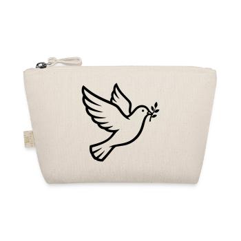 Friedenstaube Zweig Peace - Bio-Täschchen - Natur - Vorne