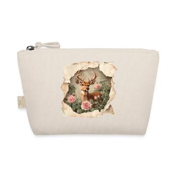 Hirsch Vintage - Bio-Täschchen - Natur - Vorne