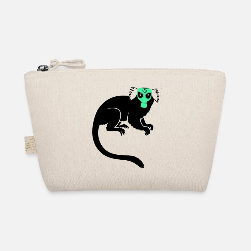 Tamarin Monkey Protest Gas Mask Organic Pouch