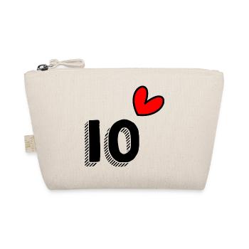 10. 10 YEARS. 10th ANNIVERSARY. 10 YEAR ANNIVERSARY. - Organic Pouch - nature - Front