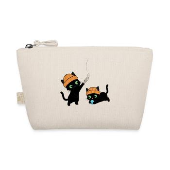 Deux mignons chatons qui jouent. Unique. - Trousse biologique - nature - Devant