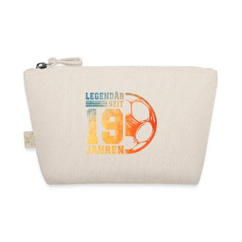 19th Birthday Football 19 Years Young Man - Organic Pouch - nature - Front