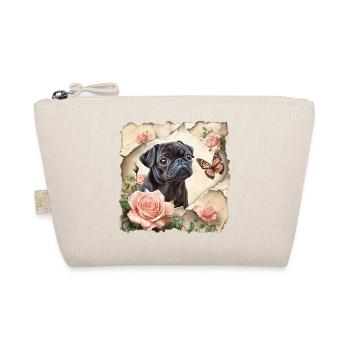 Carlin noir avec papillon - Trousse biologique - nature - Devant