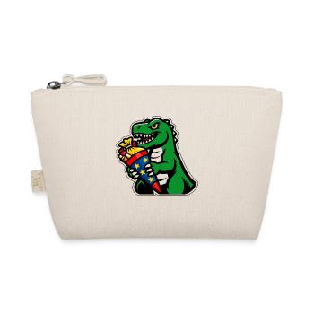 Dino School Cone School Bag Dinosaur School Enrollment - Organic Pouch - nature - Front