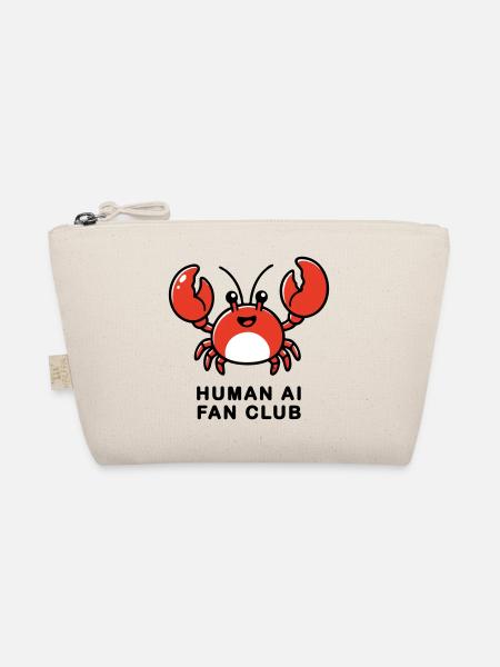 Human AI Fan Club - Organic Pouch - nature - Front