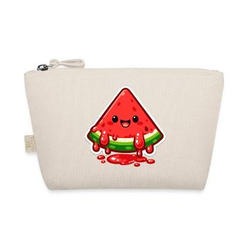 Watermelon Smile Sticker - Organic Pouch - nature - Front