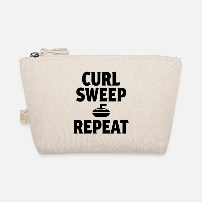 Curl Sweep Repeat Curling Sport Eissport Bio-Täschchen