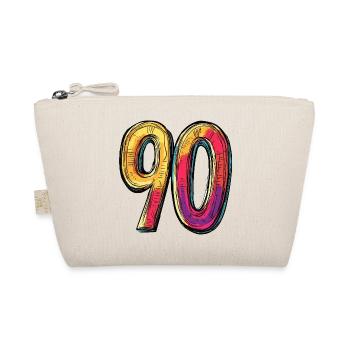 90 Number Colorful - Organic Pouch - nature - Front