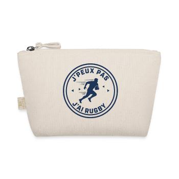I can't I have rugby - Organic Pouch - nature - Front