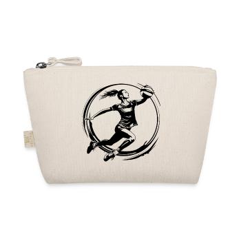 Volleyball Spielerin Silhouette - Bio-Täschchen - Natur - Vorne