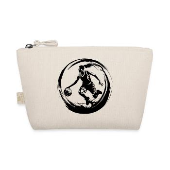 Basketballerin Spielerin Frau Silhouette - Bio-Täschchen - Natur - Vorne