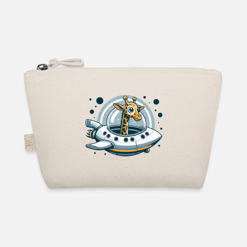 Giraffe Spaceship Adventure Organic Pouch