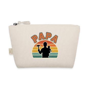Daddy and Baby at Dusk - Organic Pouch - nature - Front