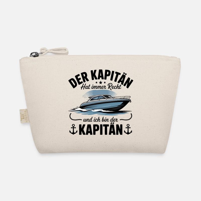 Kapitän Boot Bootsführerschein Bio-Täschchen