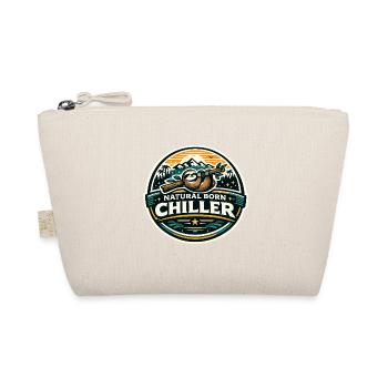 Naturally Chill Sloth Badge - Organic Pouch - nature - Front