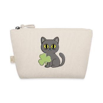 Charme trèfle trèfle chat gris - Trousse biologique - nature - Devant