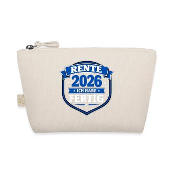 Pension 2026 I've Finished Farewell Gift - Organic Pouch - nature - Front