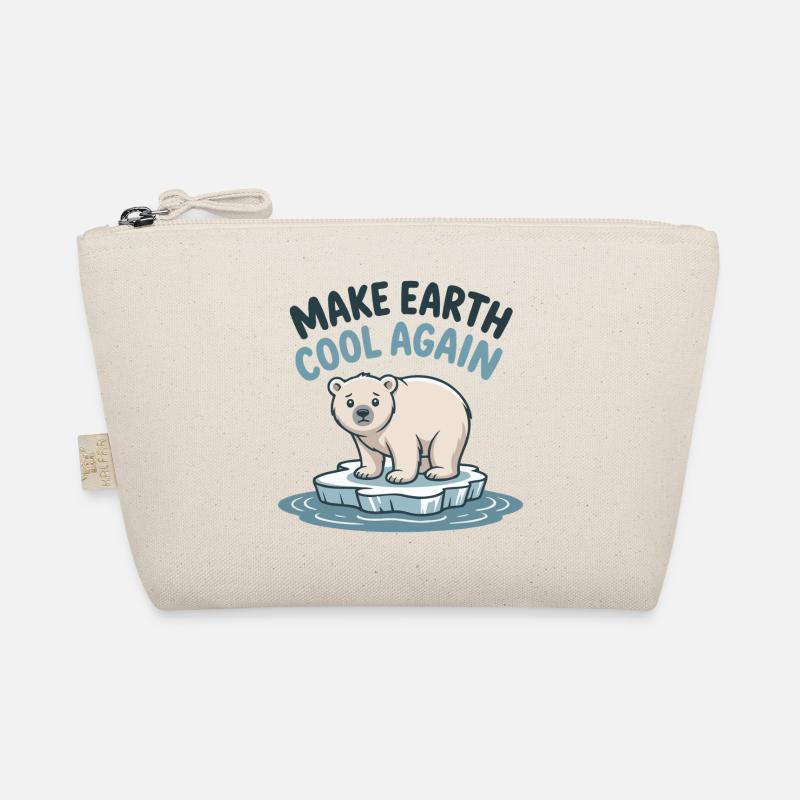 Polar Bear : Make Earth Cool Again Organic Pouch