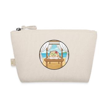 Beach Spa Cat Kitten Relaxing Art - Organic Pouch - nature - Front