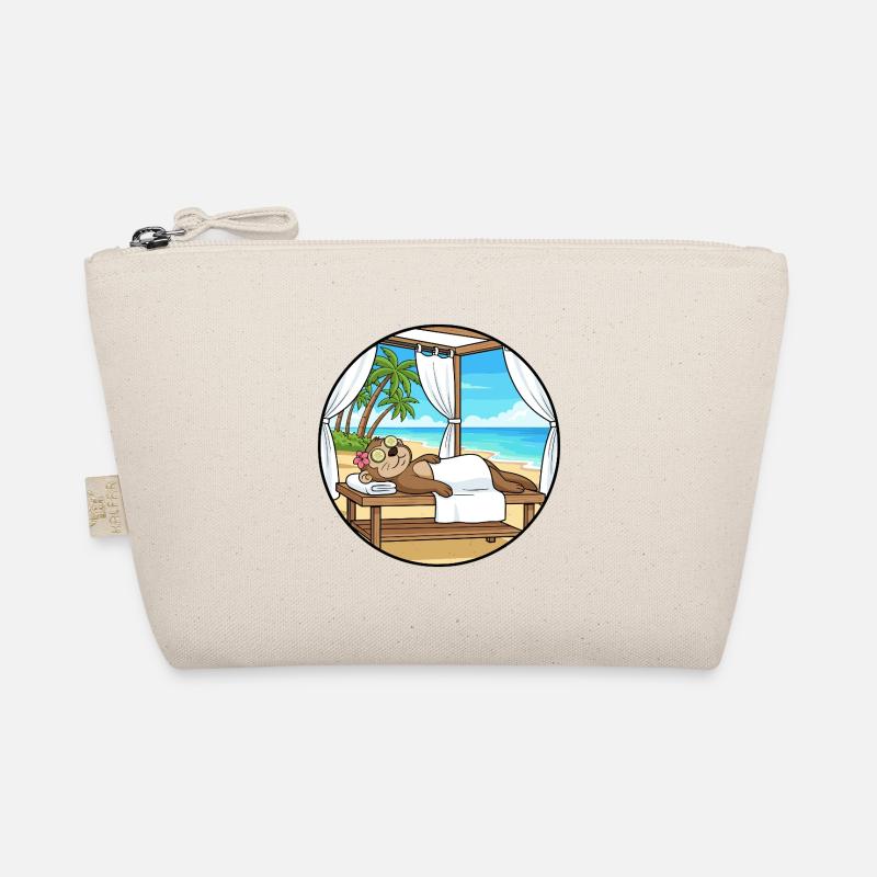 Beach Spa Monkey Ape Relaxing Art Organic Pouch