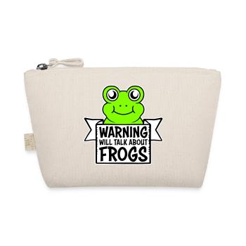 Warning Will Talk About Frogs Frog Funny Animal - Organic Pouch - nature - Front