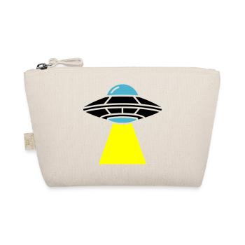 UFO Alien Spaceship Light - Organic Pouch - nature - Front