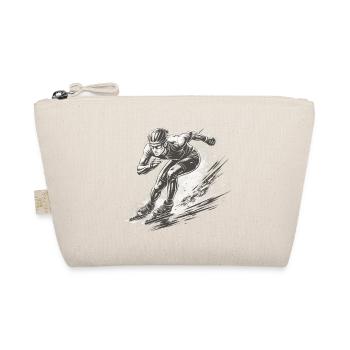 Speed skaters in full dynamics - Organic Pouch - nature - Front