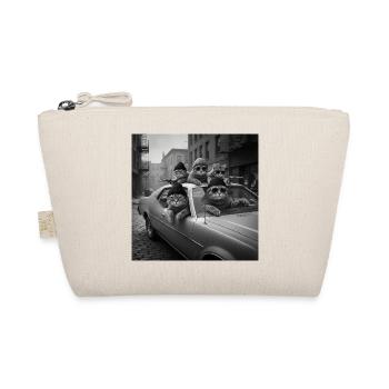 Lustiges Gangster-Katzen-T-Shirt für Männer  - Bio-Täschchen - Natur - Vorne