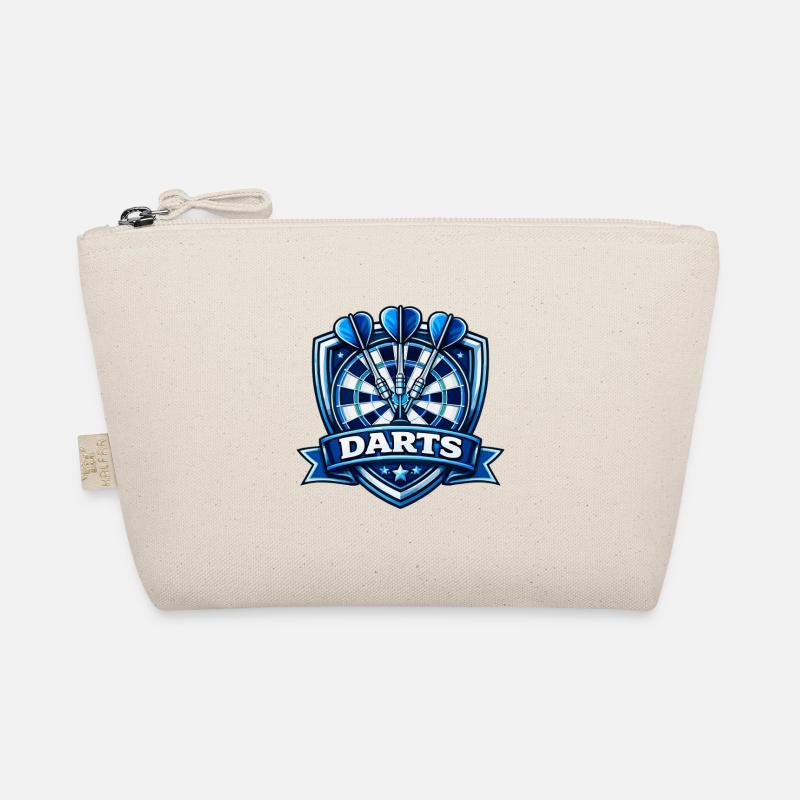 Blauer Darts Shield Logo Bio-Täschchen