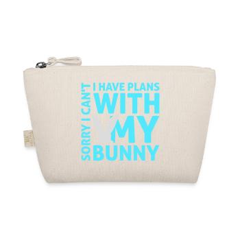 Sorry I Can't I Have Plans With My Bunny Hase Logo - Bio-Täschchen - Natur - Vorne