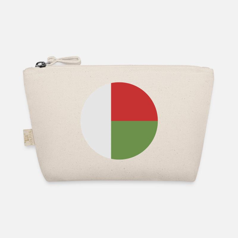 Round Madagascar flag Organic Pouch