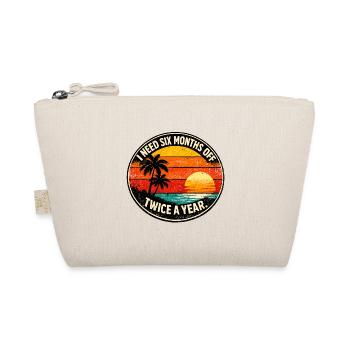 Urlaubsträume Retro Sonnenuntergang - Bio-Täschchen - Natur - Vorne