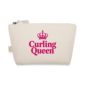 Curling Queen - Die Königin auf dem Eis - Bio-Täschchen - Natur - Vorne