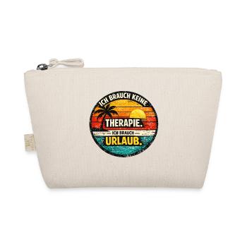 Urlaub statt Therapie Retro Kreis - Bio-Täschchen - Natur - Vorne