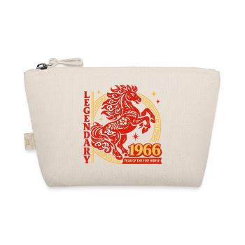 1966 Fire Horse Legend 60th Birthday Gift - Organic Pouch - nature - Front