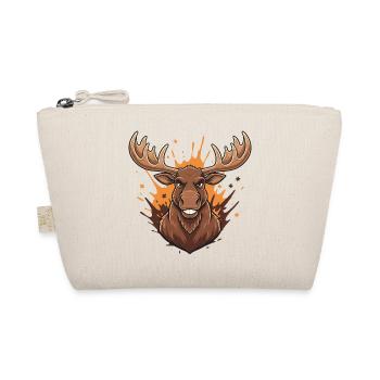 Forest Deer Fire Splash - Organic Pouch - nature - Front