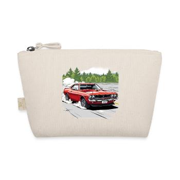 Classic car drift in red - Organic Pouch - nature - Front