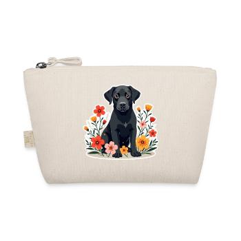 Chien labrador noir - Trousse biologique - nature - Devant